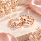 Rose Gold Couple Rings for Women & Men