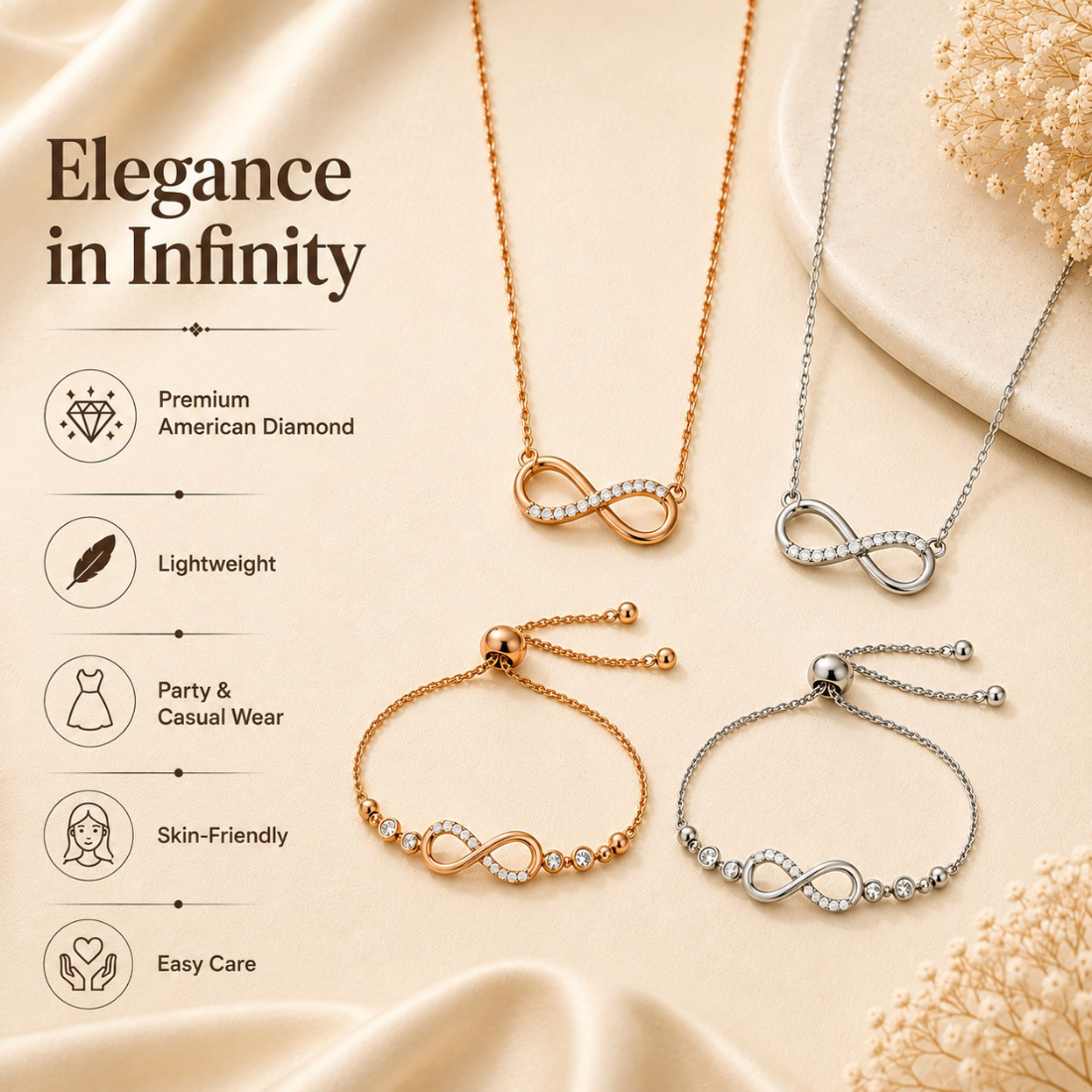 Infinity Love Value Set For Women And Girls