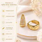 Gold Plated Hoop earrings For Women
