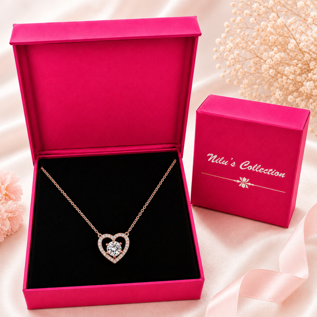 Rose Gold Pendant, Earrings & Ring Gift Set for Women
