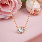 Rose Gold Solitaire Pendant