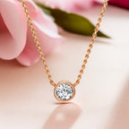 Rose Gold Solitaire Pendant