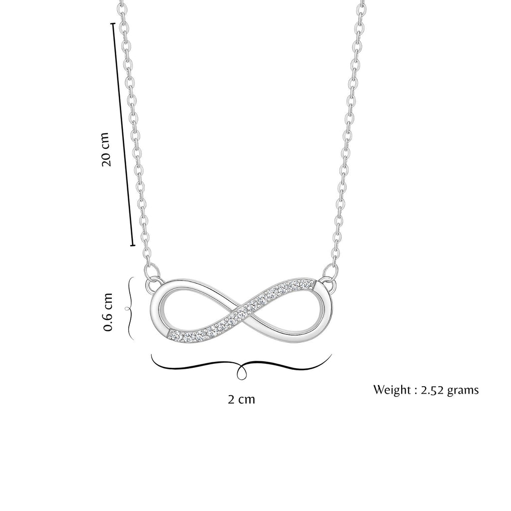 Infinity Love Pendant for Girls|Anti Allergy| Anti Tarnish| Valentine Gift