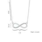 Infinity Love Pendant for Girls|Anti Allergy| Anti Tarnish| Valentine Gift