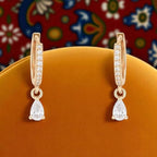 18k Rose Gold Plated Clip On Hoop Earrings