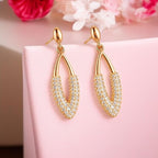 Rose Gold Plated Drop Earrings for Women And Girls