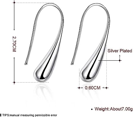 Tender Touch Water Drop Stud Earrings for Women and Girls