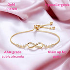 Infinity Love Necklace & Bracelet Value Set for Girls|Anti Allergy| Anti Tarnish| Valentine Gift