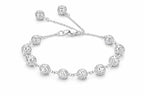 925 Sterling Silver Plated Stylish Adjustable Bracelet for Women & Girls