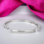 Silver Plated Kada Bracelet For Women And Girls