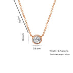 Rose Gold Solitaire Pendant