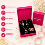 Rose Gold Jewellery Gift Set for Women