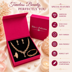 Rose Gold Gift Jewelry Set for Women
