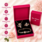 Rose Gold Jewellery Gift Set for Women