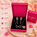 Rose Gold Jewelry Gift Set for Women