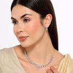 Silver Necklace Set for Women