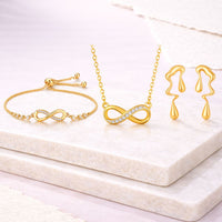 Infinity Love Jewellery Value Set for Girls|Anti Allergy| Anti Tarnish| Valentine Gift