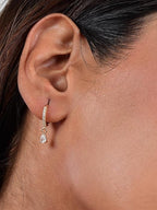 18k Rose Gold Plated Clip On Hoop Earrings