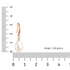Minimal pearl drop earrings