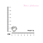 Multi Tone| Heart Shape Stud Earrings for Women and Girls, CZ Stone