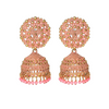 Ethnic Oxidised Jhumka Earring, Long Hangings Traditional Alloy Jhumki Earrings for Women & Girls
