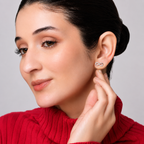 Silver Infinity Stud Earrings