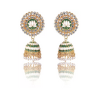 Lotus Pearl Beads Jhumka