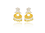 Handmade Ethnic Designer Yellow Floral Jhumka for Women & Girl Jhumki Earring
