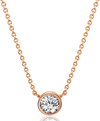 Rose Gold Solitaire Pendant