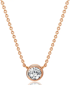 Rose Gold Solitaire Pendant