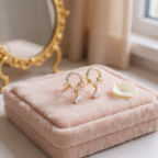 Rose Gold Drop Earrings for Women & Girls