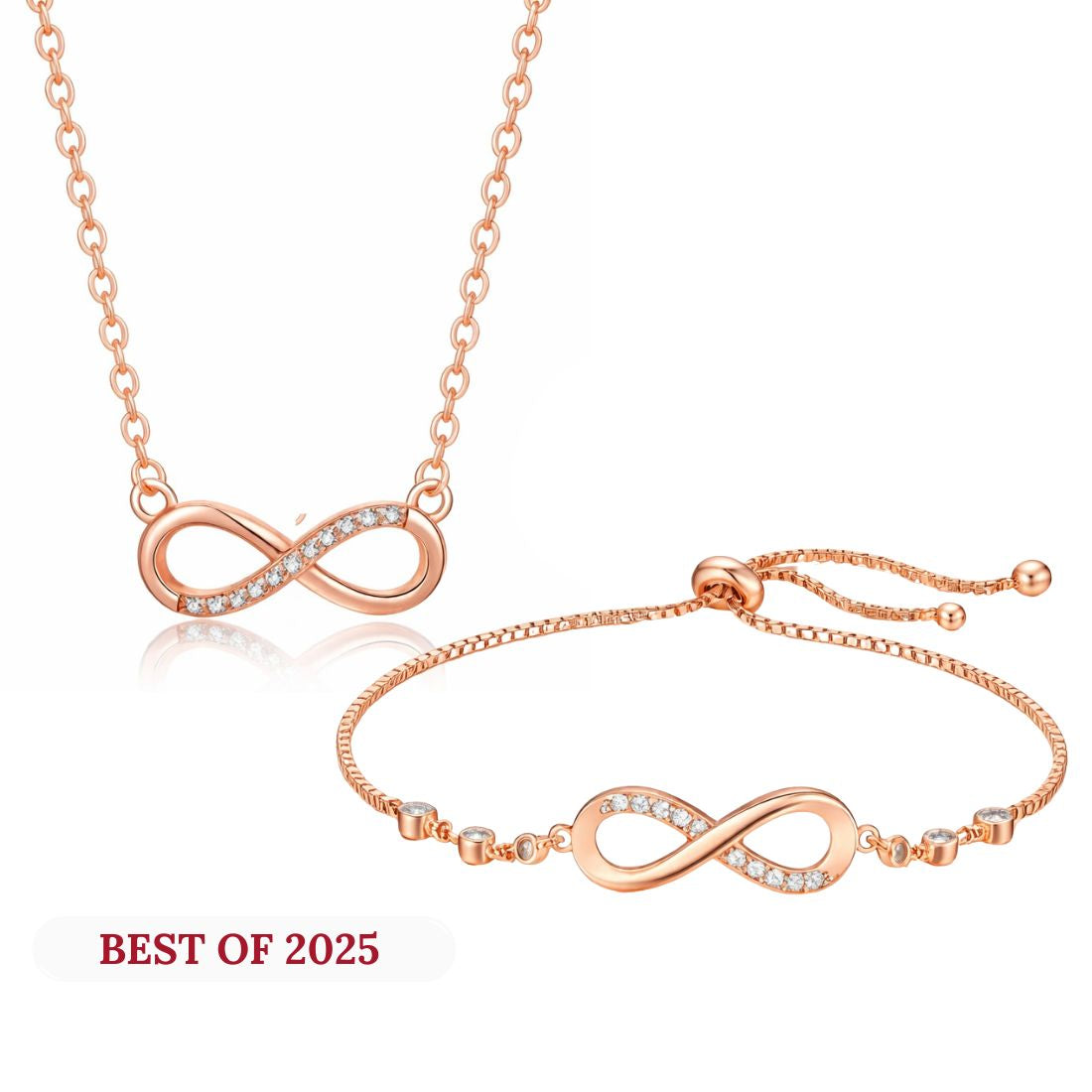 Infinity Love Pendant & Bracelet Value Set for Women & Girls  |Valentine Gift