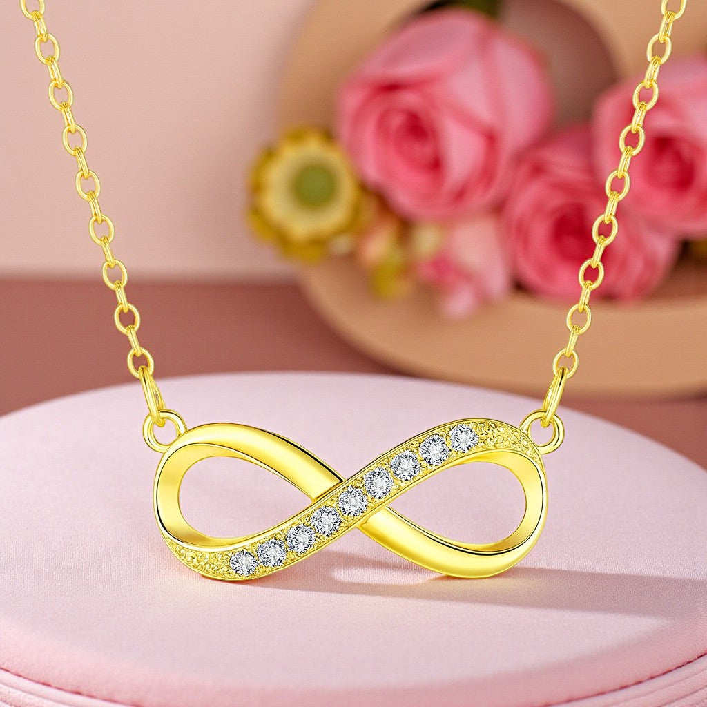 Infinity Love Pendant for Girls|Anti Allergy| Anti Tarnish| Valentine Gift