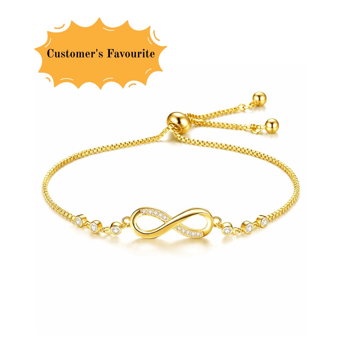 Silver Plated Infinity Bracelet