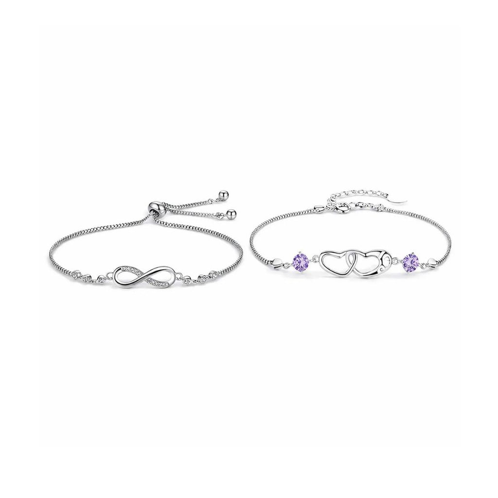 Infinity Heart Duo Bracelet