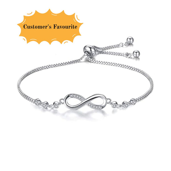 Silver Plated Infinity Bracelet