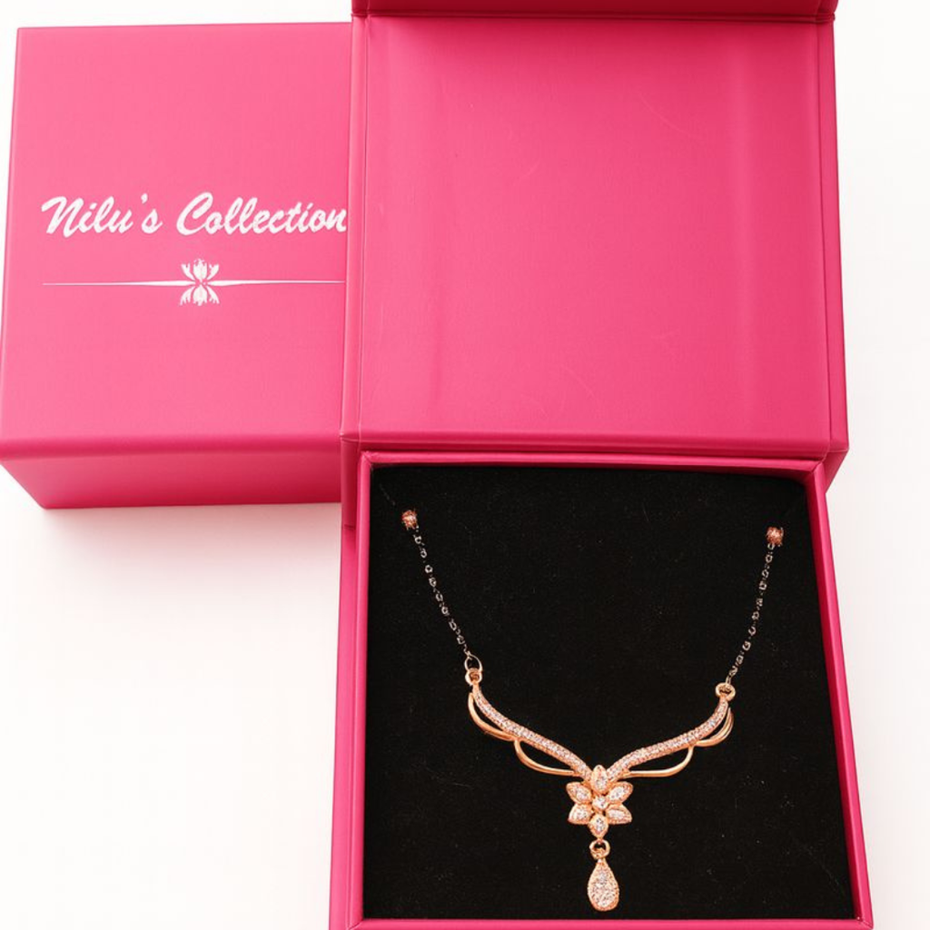 Gift Contemporary Mangalsutra Ring Set