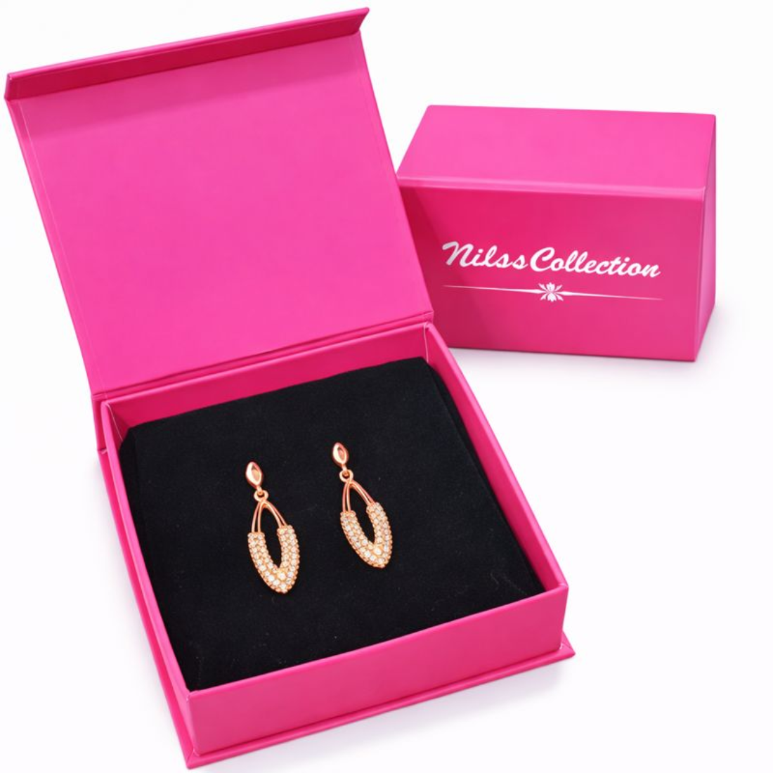 Gift Rose Gold Plated Pendant With Bracelet And Ring For Women And Girls| Valentine Gift