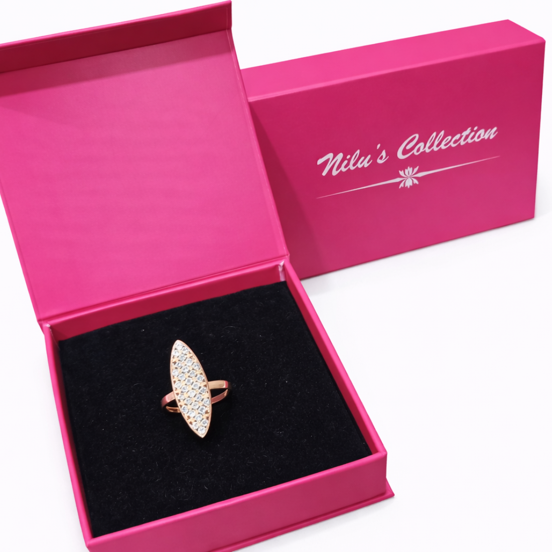 Gift Rose Gold Plated Pendant With Bracelet And Ring For Women And Girls| Valentine Gift