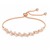 Rose Gold Plated Adjustable Bracelet For Women And Girls