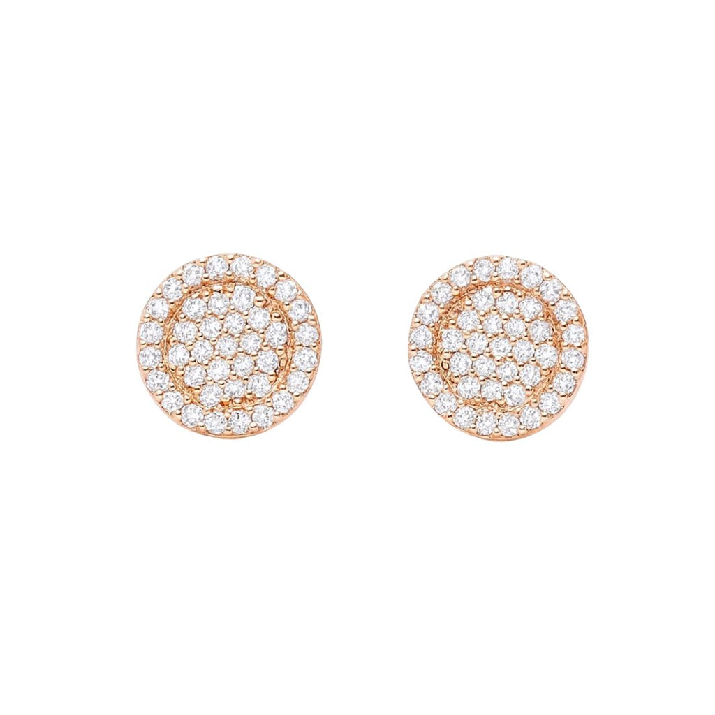 Rose Gold Plated  Stud Earrings for Women & Girls