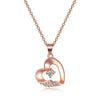 Rose Gold Love Heart Pendant