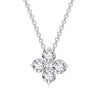 Trendy Silver Plated Floral Drip Pendant