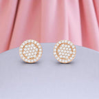 Rose Gold Plated  Stud Earrings for Women & Girls