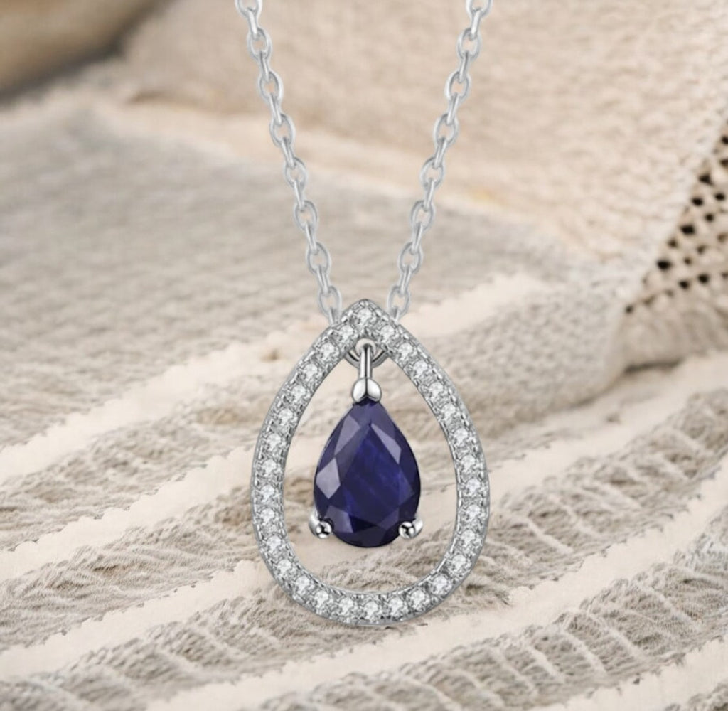 Silver Plated White Cubic Zirconia Studded Pendant for Women