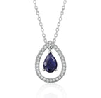 Rose Gold Plated White Cubic Zirconia Studded Pendant for Women