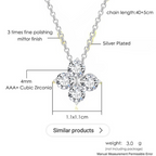 Trendy Silver Plated Floral Drip Pendant