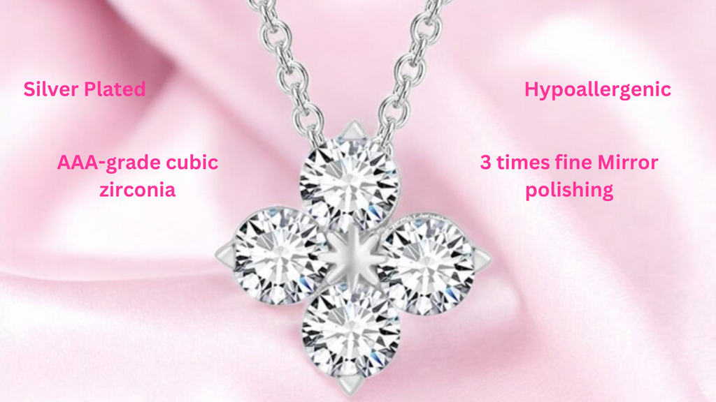 Trendy Silver Plated Floral Drip Pendant