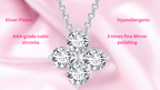 Trendy Silver Plated Floral Drip Pendant