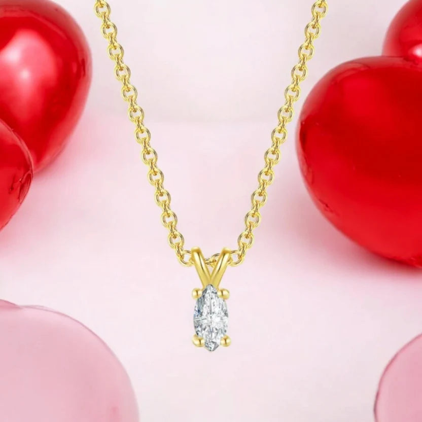solitaire pendant women